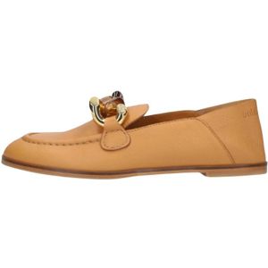 See by Chloé, Schoenen, Dames, Bruin, 40 EU, Leer, Bruine Leren Loafers Monyca