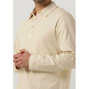 Butcher of Blue, Tops, Heren, Beige, S, Katoen, Beige Rugby Polo Shirt