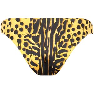 Dsquared2, Badkleding, Dames, Veelkleurig, S, Logo Print Bikini Hipster