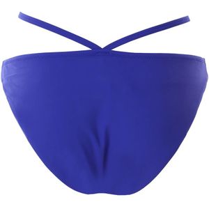 Karl Lagerfeld, Badkleding, Dames, Blauw, M, Blauwe V-Taille Bikini Broek