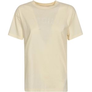 Maison Margiela, Tops, Dames, Beige, M, Katoen, T-Shirts