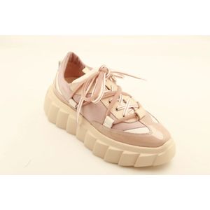 Attilio Giusti, Schoenen, Dames, Beige, 37 1/2 EU, Multicolor Leren Sneakers Blondie Collectie