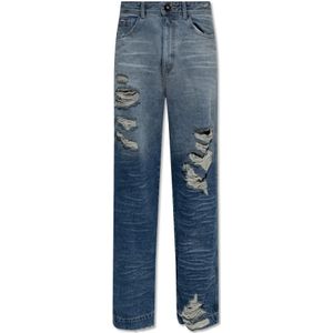 Ader Error, Jeans, unisex, Blauw, L, Baggy jeans