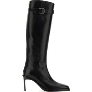 Ann Demeulemeester, Zwarte Hoge Laarzen- Hakhoogte: 9 cm Zwart, Dames, Maat:39 EU