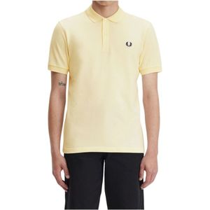 Fred Perry, Tops, Heren, Geel, XL, Katoen, Polo Shirts