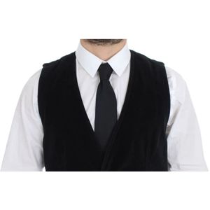 Dolce & Gabbana, Pakken, Heren, Zwart, M, Katoen, Suit Vests