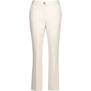 Due Amanti, Broeken, Dames, Beige, L, Elegante Valmont Ecru Broek Dames