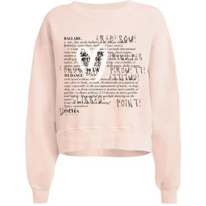 Deha, Sweatshirts & Hoodies, Dames, Roze, S, Katoen, Grafische Sweatshirt Roze Shell Ronde Hals