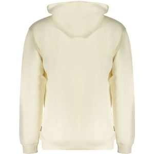 Fila, Sweatshirts & Hoodies, Heren, Beige, L, Katoen, Stijlvolle Katoenen Pullover Hoodie