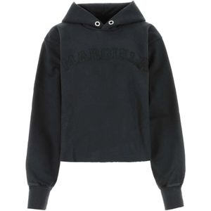 Maison Margiela, Gezellige Stijlvolle Felpa Hoodie voor Vrouwen Grijs, Dames, Maat:L