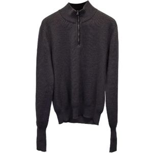 Tom Ford Pre-owned, Pre-owned Wool tops Grijs, Dames, Maat:L