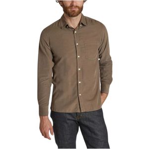 Officine Générale, Overhemden, Heren, Bruin, S, Casual Shirts