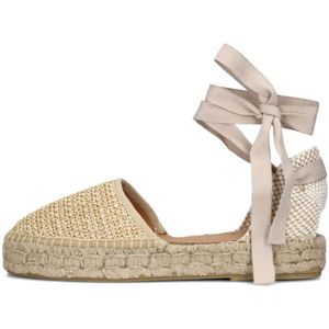 Notre-v, Schoenen, Dames, Beige, 41 EU, Katoen, Dames Espadrilles Dely 23