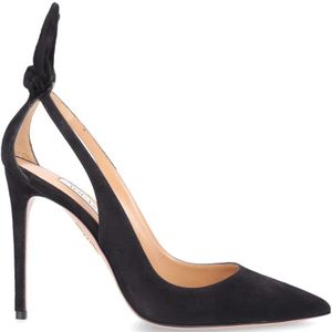 Aquazzura, Bow Tie 105 Pumps Zwart, Dames, Maat:41 EU