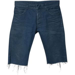 Balmain Pre-owned, Pre-owned, Dames, Blauw, M, Katoen, Pre-owned Cotton bottoms