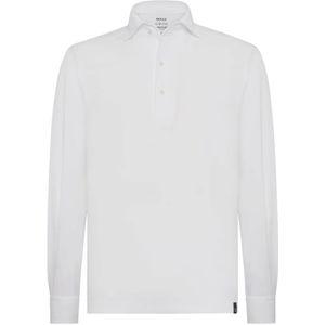 Boggi Milano, Tops, Heren, Wit, XL, Katoen, Japanse Jersey Polo Shirt