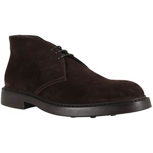 Doucal's, Schoenen, Heren, Bruin, 44 EU, Leer, Stijlvolle Leren Chukka Laarzen