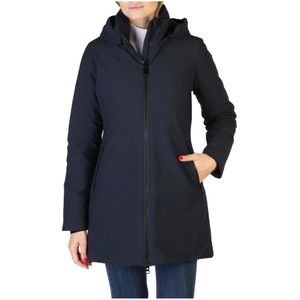 Save The Duck, Jassen, Dames, Blauw, M, Nylon, Dames Zip Bomberjack Herfst/Winter