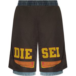 Diesel, Korte broeken, Heren, Grijs, S, Denim, P-Ecky shorts