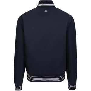 Msgm, Jassen, Heren, Blauw, S, Blauwe Logo Bomberjack