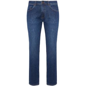 Boggi Milano, Jeans, Heren, Blauw, W40, Katoen, Jeans