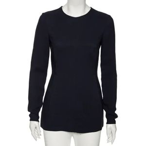 Stella McCartney Pre-owned, Pre-owned, Dames, Blauw, S, Tweed, Pre-owned Fabric tops