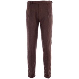 Berwich, Broeken, Heren, Bruin, 3Xl, Wol, Bruine Chino Broek