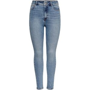 Only, Jeans, Dames, Blauw, W28 L34, Denim, Skinny jeans mila hoge taille enkel
