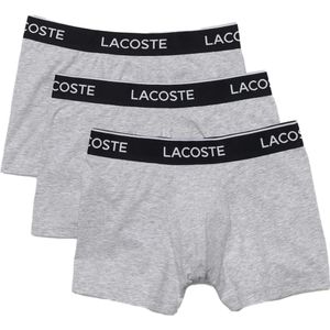 Lacoste, Ondergoed, Heren, Grijs, 2Xl, Pak van 3 Boxershorts