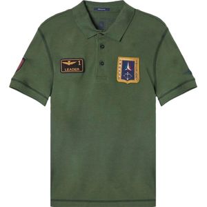 Aeronautica Militare, Polo Shirts Groen, Heren, Maat:2XL