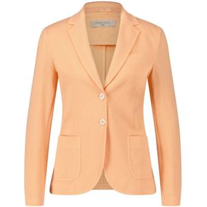 Circolo 1901, Jassen, Dames, Oranje, 3Xs, Katoen, Katoenen Slim-Fit Blazer Elegant Look