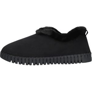 Ilse Jacobsen Hornbæk, Schoenen, Dames, Zwart, 40 EU, Suède, Trendy Tulip 3050 Pantoffels