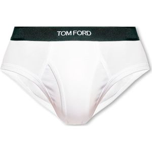 Tom Ford, Onderbroeken met logo Wit, Heren, Maat:XL