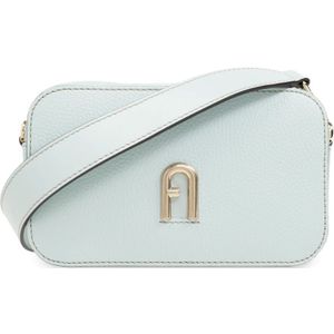 Furla, Tassen, Dames, Blauw, ONE Size, Leer, Primula Mini Schoudertas