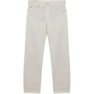 Levi's, Jeans met effen kleur en hoge taille Wit, Heren, Maat:W30