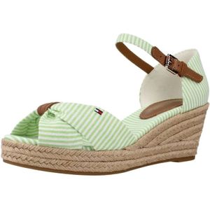 Tommy Hilfiger, Schoenen, Dames, Groen, 39 EU, Wedges