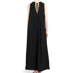 TotêMe, Jumpsuits & Playsuits, Dames, Zwart, 2Xs, Satijn, Zwarte Satijnen T-Strap Jurk