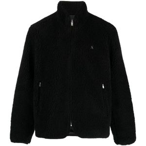 Represent, Sweatshirts & Hoodies, Heren, Zwart, S, Polyester, Fleece Zip Sweaters