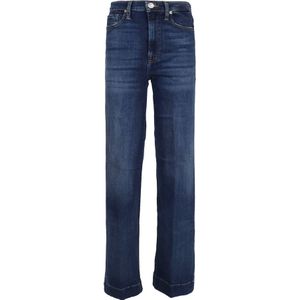 7 For All Mankind, Jeans, Dames, Blauw, W28, Katoen, Blauwe Flared Jeans Modern Dojo