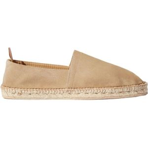 Scarosso, Schoenen, Heren, Beige, 43 EU, Linnen, Beige Suede Espadrilles