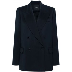 Joseph, Wollen Stretch Blazer - Jaden Blauw, Dames, Maat:S