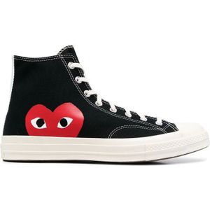 Comme des Garçons, Zwart/Rood/Wit Chuck Taylor 70 High-Tops Zwart, Heren, Maat:45 EU