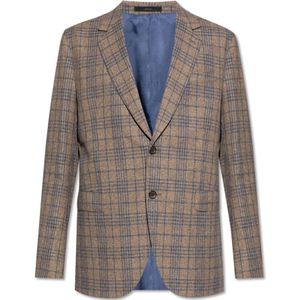 Paul Smith, Jassen, Heren, Veelkleurig, XL, Katoen, Geruit Patroon Blazer