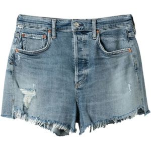 Citizen, Korte broeken, Dames, Blauw, XS, Katoen, Vintage Marlow Shorts