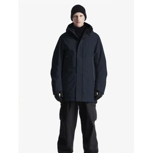 Krakatau, Mantels, Heren, Zwart, M, Qm 483 Parka Zwarte Jas