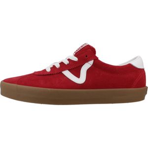 Vans, Schoenen, Heren, Rood, 40 EU, Sport Low Track Sneakers