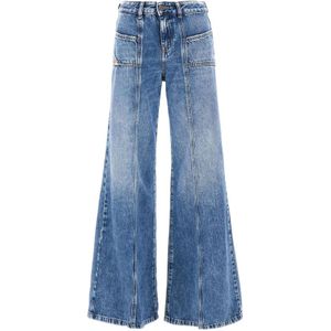 Diesel, Wide Jeans Blauw, Dames, Maat:W27