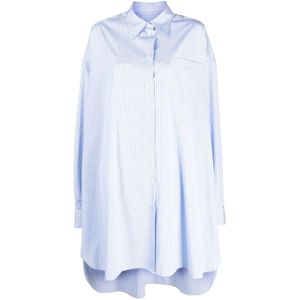 Maison Margiela, Blauwe overhemden Blauw, Dames, Maat:S