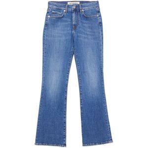 Roy Roger's, Jeans, Dames, Blauw, W28, Katoen, Flared Jeans