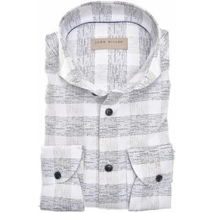 John Miller, John miller tailored fit shirt Wit, Heren, Maat:M